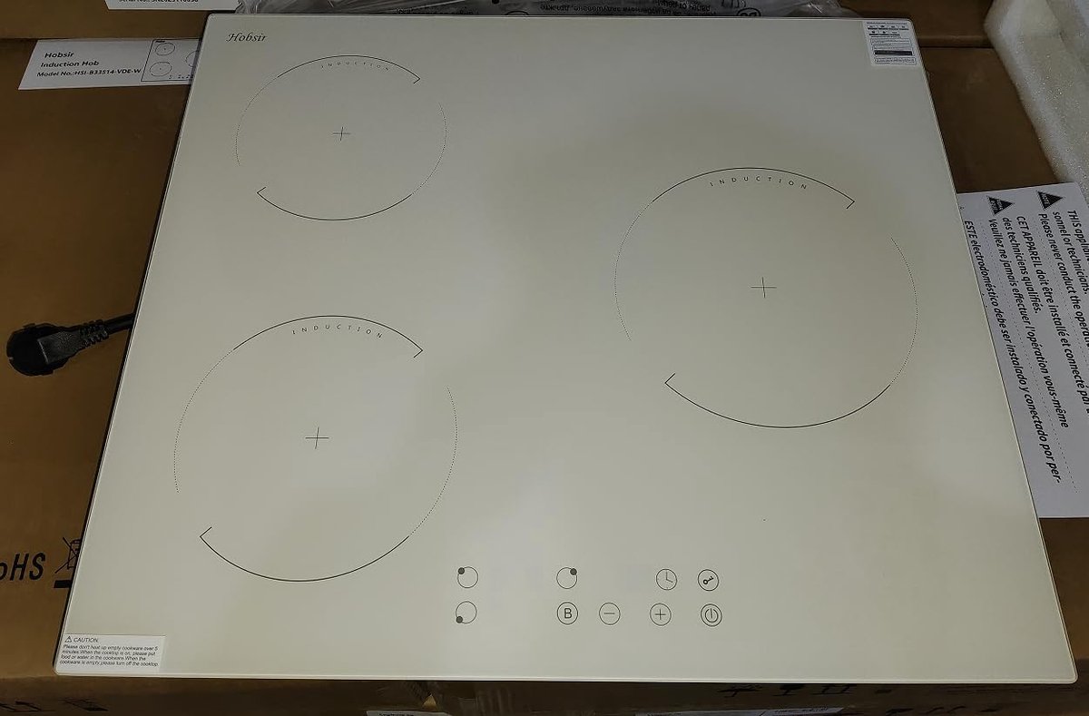 Inductie Kookplaat - Keramische Kookplaat - Snel Koken - Boost Functie - 60 cm - Wit