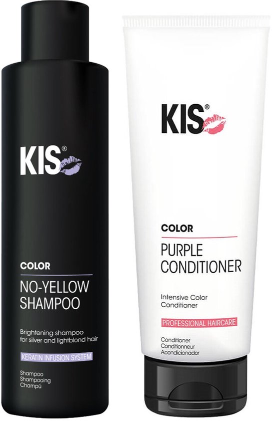 Kis - No Yellow - Duo Set Shampoo 250 ml + Conditioner 250 ml