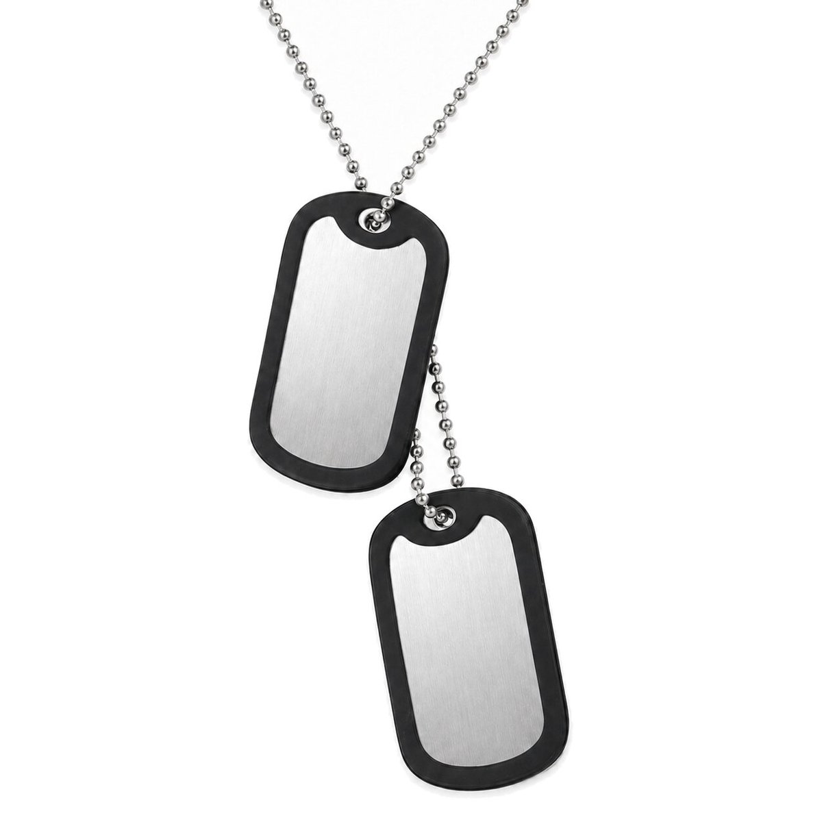 Mendes Dogtag kettinghanger edelstaal 70cm