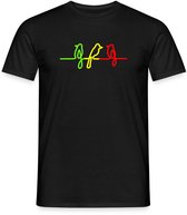 T-shirt homme Reggae Rasta Jamaica Birds Three Vogels