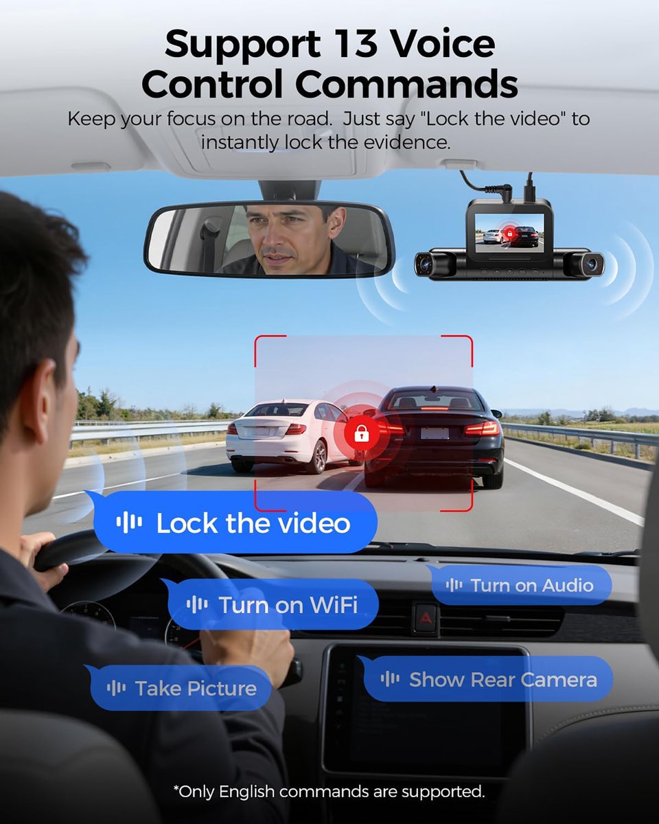 AZDOME M660 2.5K 4CH 360° Dashcam met 128GB eMMC thumbnail 8