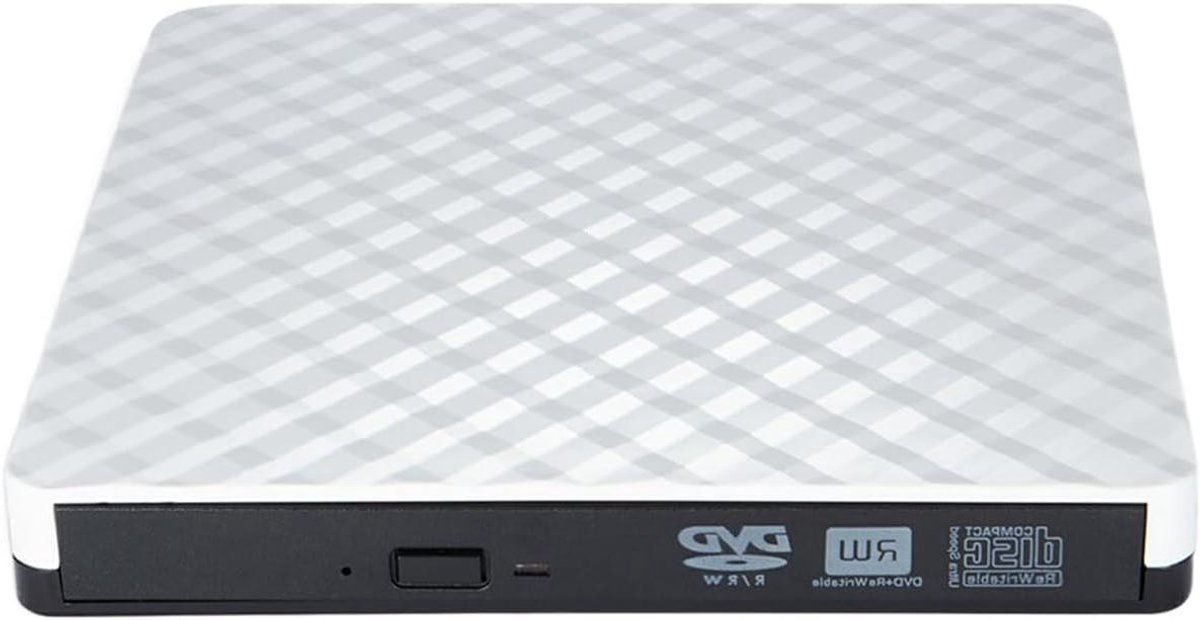 Externe Cd-speler - Dvd-station - Muziek Afspelen - USB Aansluiting - 400 Gram - Wit