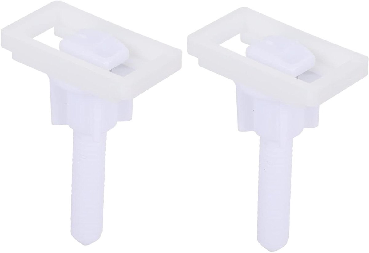 Toiletzitting Bevestigingsset - Schroevenset Toilet - Toilet Reparatie - Universele Pasvorm - 2 Sets - Wit