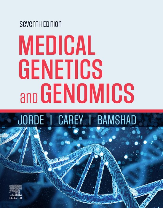 Septième édition Medical Genetics and Genomics, avec une structure d'ADN en arrière-plan.