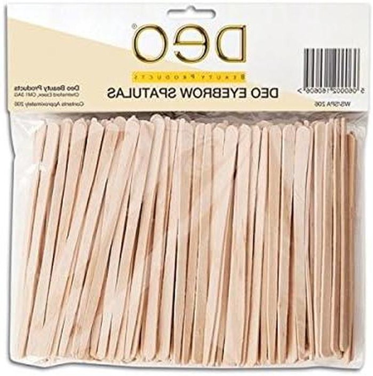 Houten Spatels - Wax Applicators - Hygiënisch Waxen - Glad Niet-Splinterend - 200 Stuks - Houtkleur