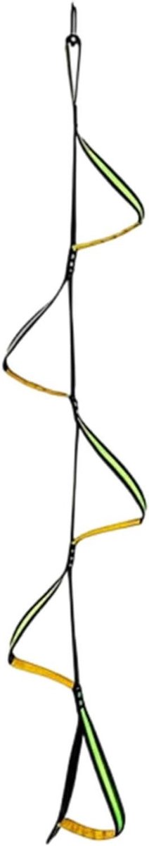 Boottouwladder - Klimtouw ladder - Watersport Toegang - 5-staps ontwerp - 160cm - Zwart