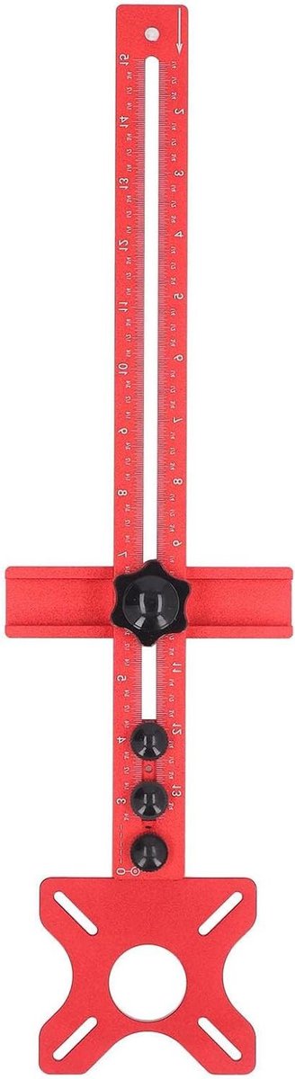 Freesbeugel Houtbewerking - Routermal Randafkortmachine - Precisie Houtsnijden - Afneembare Modules - 445 mm Lengte - Aluminiumkleurig