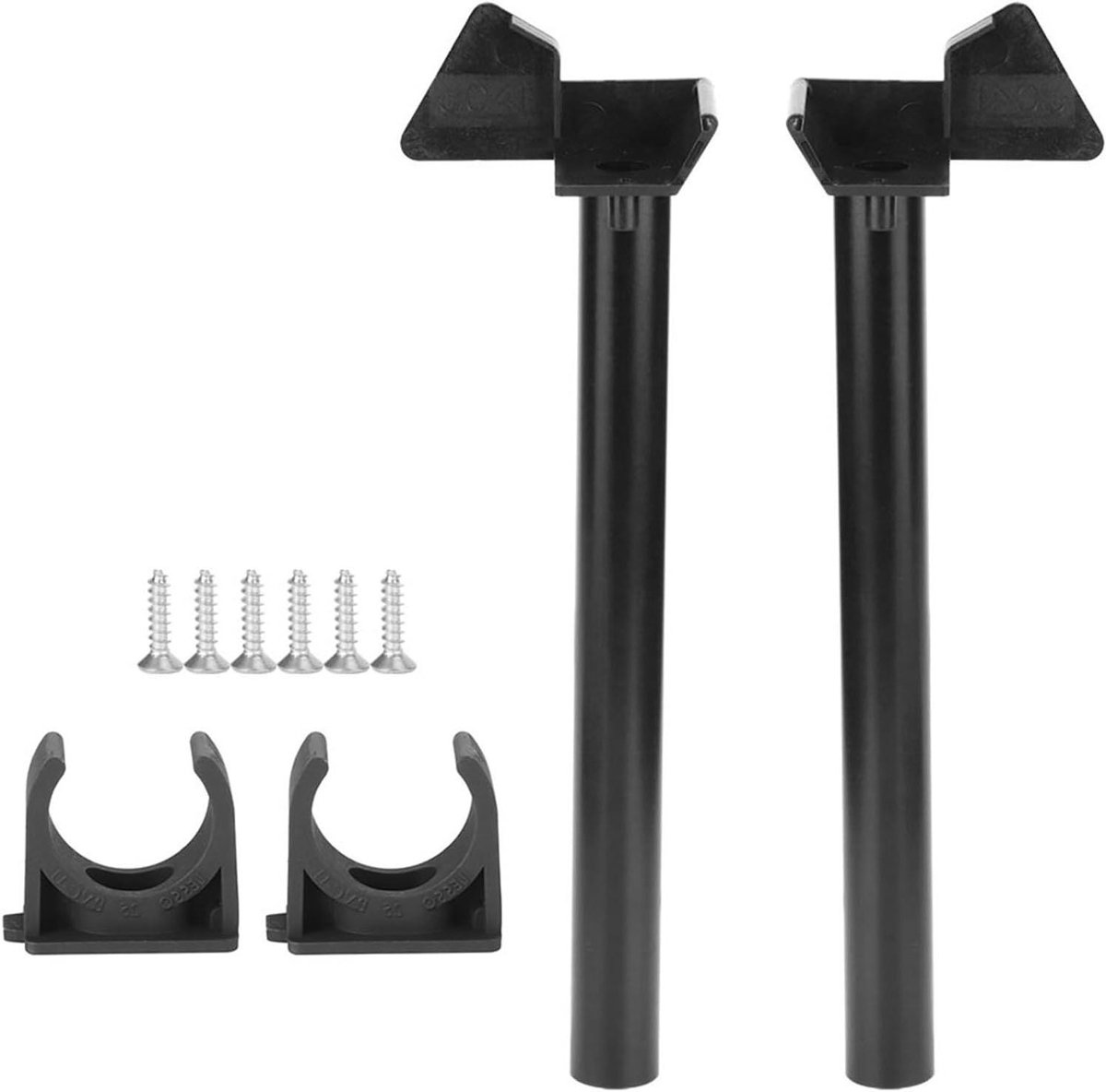 Regenwatergoot Set - Kas Regenpijp - Water Opvangen - Complete Installatiekit - 26 cm Buis - Zwart