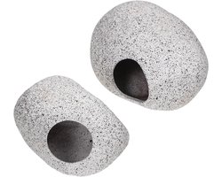 Aquarium Grot Decoratie - Vissenkom Decoraties - Aquarium Aankleden - Veilig Natuurlijk Zand - 11 x 8 x 5.5 cm