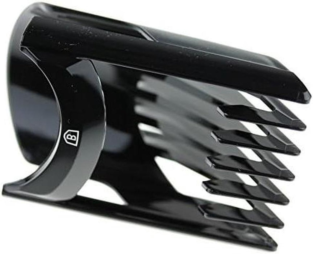 Opzetkam Tondeuse - Haarkam Accessoire - Haar Styler - Verstelbare Lengtes - 6-25 mm - Zwart