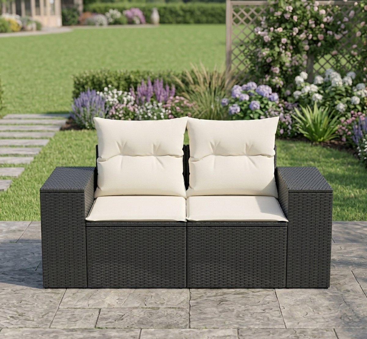 Luxe Bank – Zwart – Industrohome