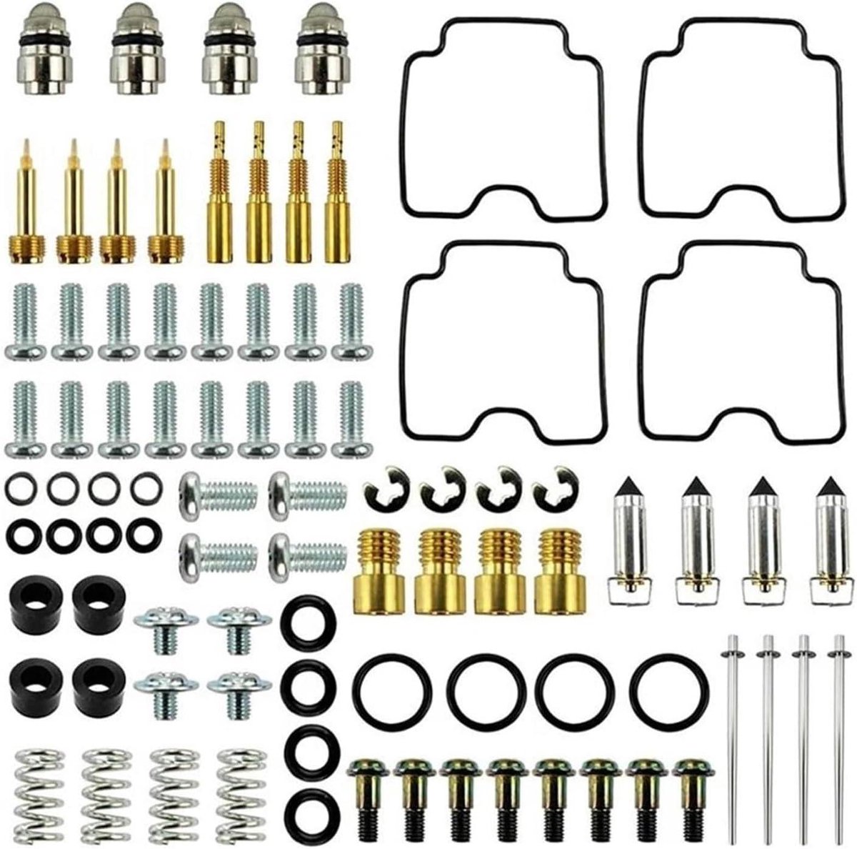Carburateur Revisieset - Reparatieset Motorfiets - Motoronderhoud - Betrouwbare Prestaties - 1 kg - Metaal