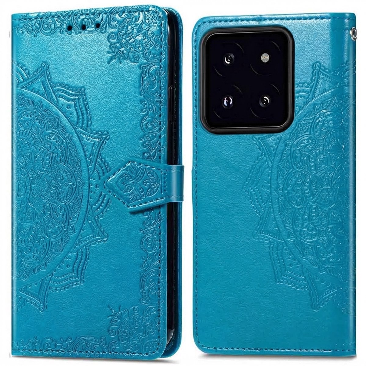 imoshion Hoesje - Geschikt voor Xiaomi 14 - Mandala Bookcase - Turquoise
