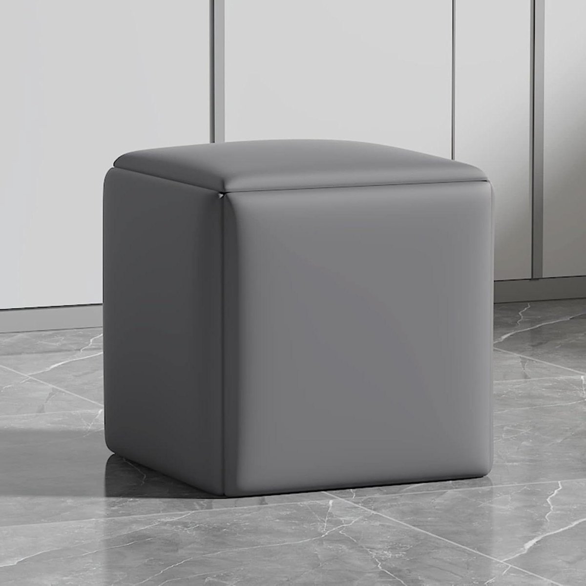 Ottomaanse Kubusstoel - Voetenbank Kruk - Ruimte Besparen - 5-in-1 Nestbaar - 45cm - Veelkleurig
