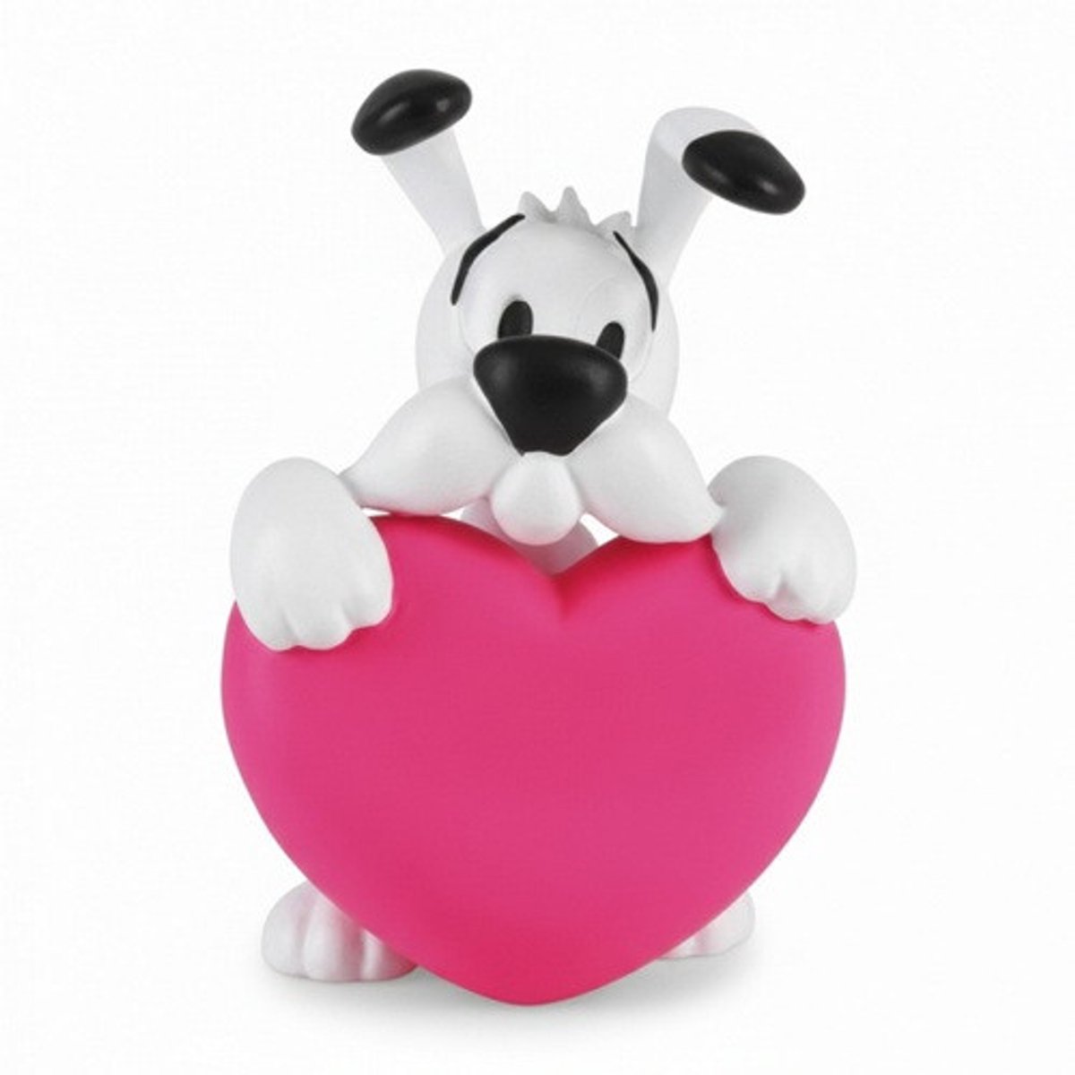 Idefix met paars hart -speelfiguurtje
