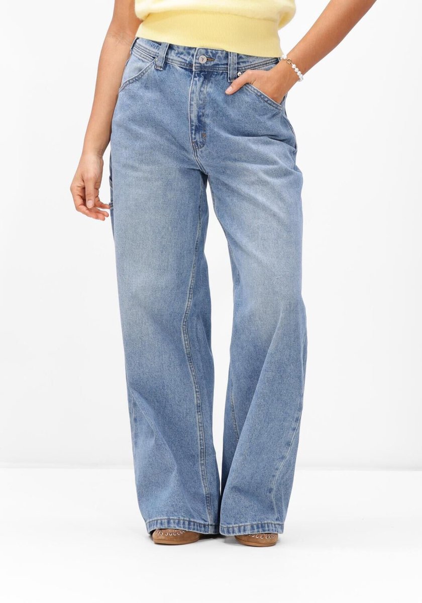 ABRAND JEANS Mid Super Baggy Jeans Dames - Broek - Lichtblauw - Maat 29