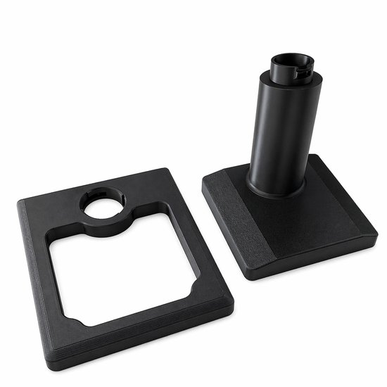 Alvora speaker standaard geschikt voor Edifier MR3 - 1 stuk - 120 mm verhoging - 10° kanteling - Kabelmanagement - Zwart — afbeelding 2