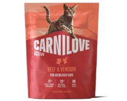 CARNILOVE ACTIVE - Cat - Beef & Venison for Sterilised Adult All Breeds 400g