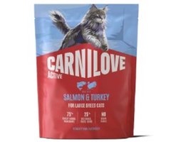 CARNILOVE ACTIVE - Cat - Salmon & Turkey for Adult Large Breeds 400g