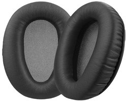 Vervangende oorkussens Geschikt voor Sony WH-CH700N/MDR-ZX780/MDR-ZX770/MDR-10R on-ear hoofdtelefoons, oorkussens van zacht proteïneleer, schuim met hoge dichtheid - zwart