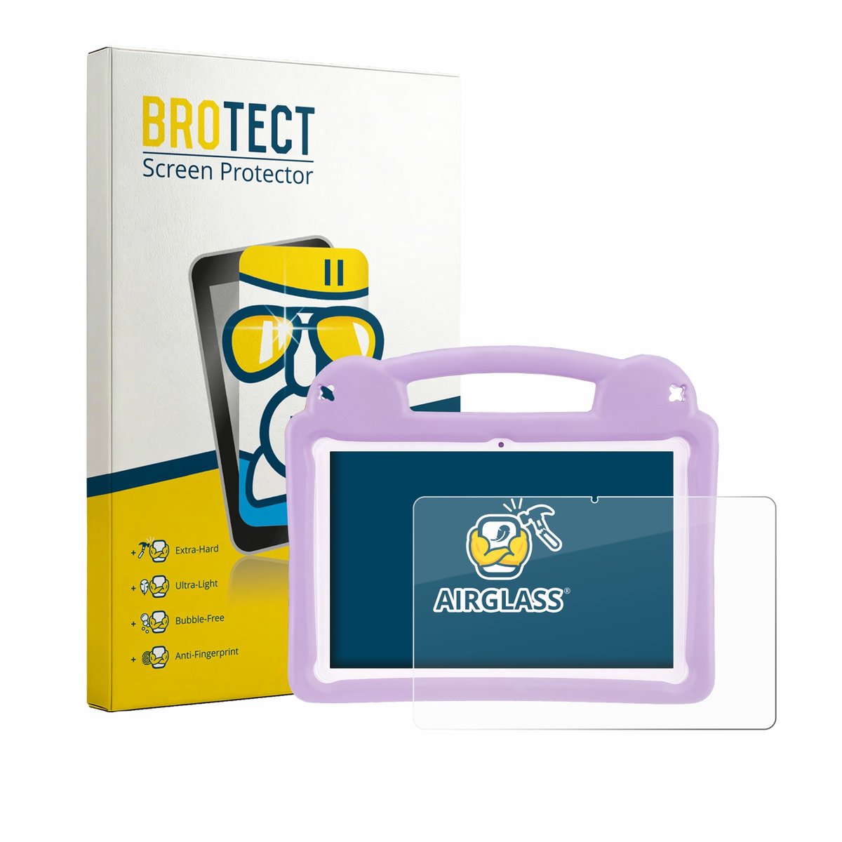 Screenprotector voor LETGOSPT Kids Tablet 10.1" Beschermglas transparant