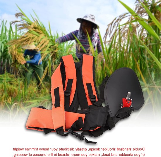 Verstelbare Dubbele Schouderband voor Bosmaaiers en Grasmaaiers, Y-Vormige Nylon Strap voor Comfort en Ondersteuning — afbeelding 2