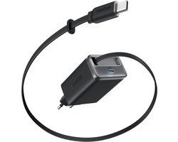 Anker Nano USB C Snellader – 35W – 2-poorten – Geïntegreerde Anker InstaCord intrekbare kabel