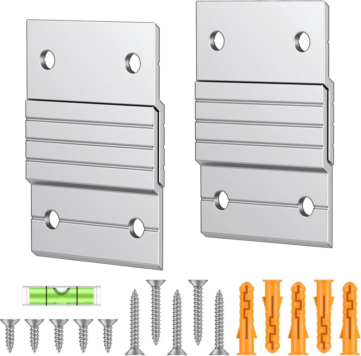 5 cm Z-Bar Haak Beugel voor Spiegel en Fotolijst 13 kg Belasting Sterke Aluminium Wandopha