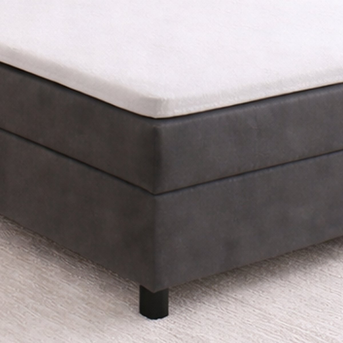 24-Bedding Dubbel Jersey - Topdek Hoeslaken - Topper Hoeslaken - 100% katoen - 80 x 220 cm - Wit - Extra dikke kwaliteit 200 gr/m2