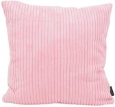Corduroy Lichtroze Kussenhoes | 45 x 45 cm | Ribstof / Polyester
