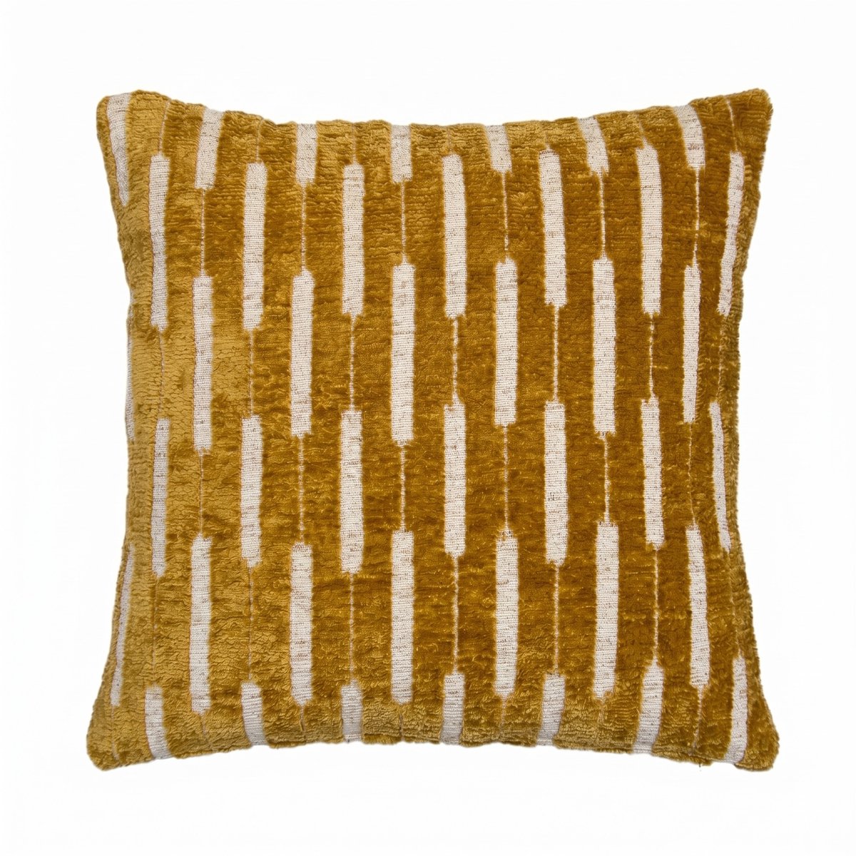 Woonexpress Sierkussen Danal - Chenille Okergeel/Beige - Zacht & Modern Geel/Goud/Oker