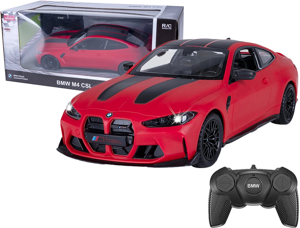 Jamara RC voertuig Auto - 402270 RC Auto - BMW M4 CSL - 2,4GHz - Rood RC Model Kant en Klaar - 1:16 Bestuurbare Auto