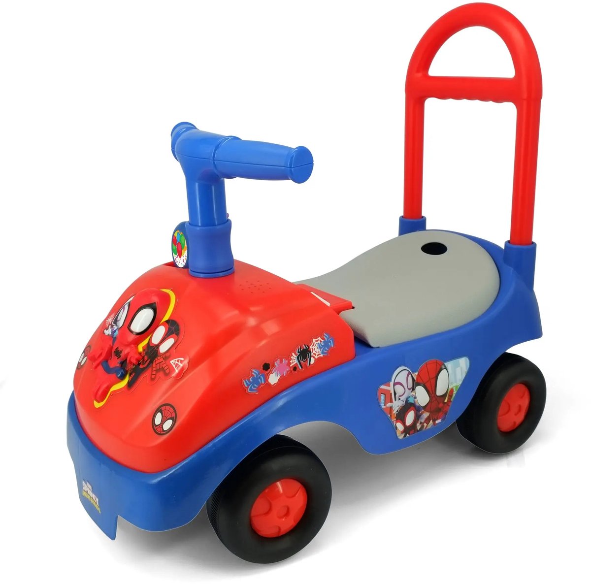 KIDDIELAND Spidey Opvouwbare Loopauto Licht & Geluid