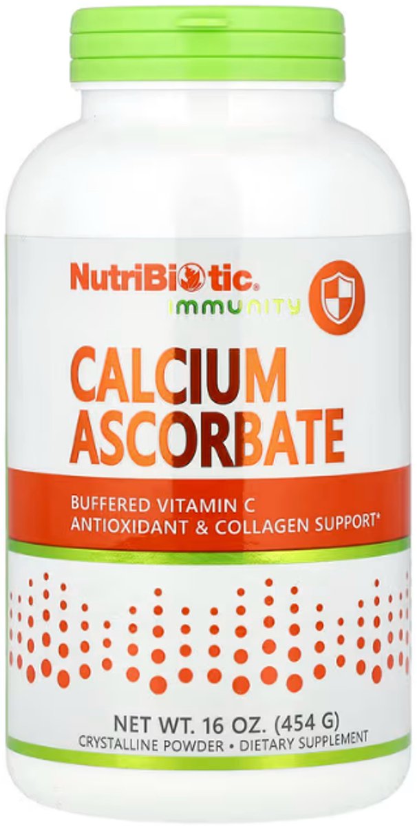 Nutribiotic - Calcium Ascorbate - Buffered Vitamin C powder - 454 gram