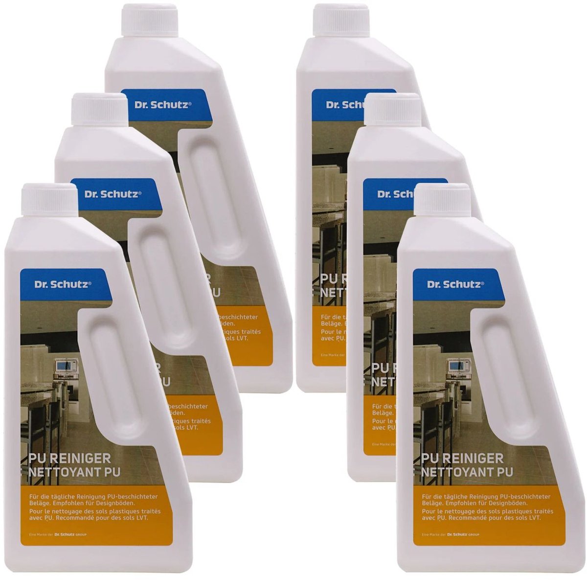 PU Reiniger 6 x 750 ml, PU Vloerreiniger, Reiniger voor PU vloer