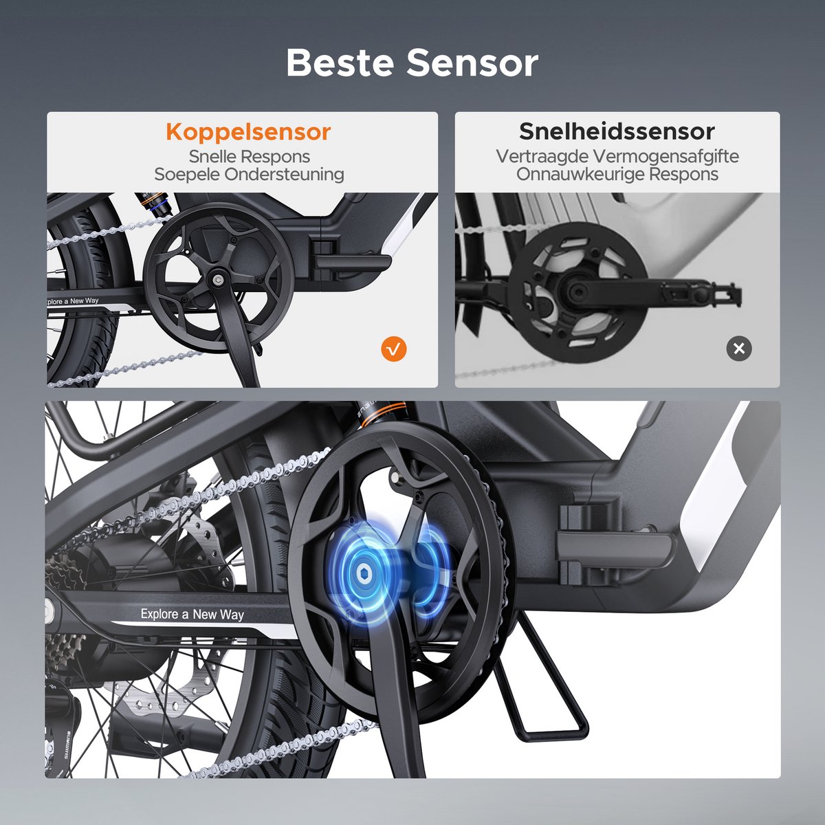 ENGWE L20 3.0 Boost Elektrische fiets - Actieradius 135km - Verwijderbare batterij 48V13.5Ah - Motor 250W - Shimano 7 versnellingen - Hydraulische schijfremmen - 20 Inch Commuter E-Bike - Fatbike - Zwart – foto 6