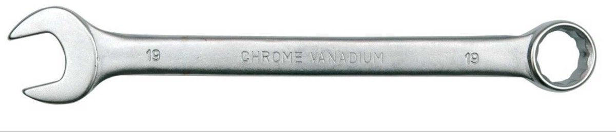 Vorel Ringsteeksleutel 17 mm - CrV Staal - Gesmeed - Gesatineerde Afwerking - 12-kant Oog - 51682