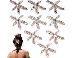 Elegante Haarspeldenset met 9 Sterren, Perfect voor Strandbruiloften en Feestjes, Stijlvolle Haaraccessoires voor Elke Gelegenheid