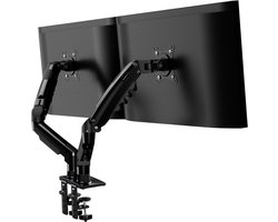 SNJY® Monitor Arm - Monitor Arm 2 Schermen - Monitor Beugel - Voor 19 tot 32 Inch - 360° Draaibaar - Zwart