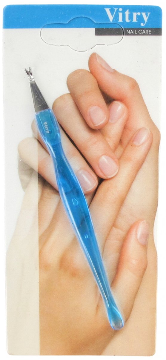 Vitry Roestvrijstalen Huidtrimmer met kop (Kleur : Blauw)