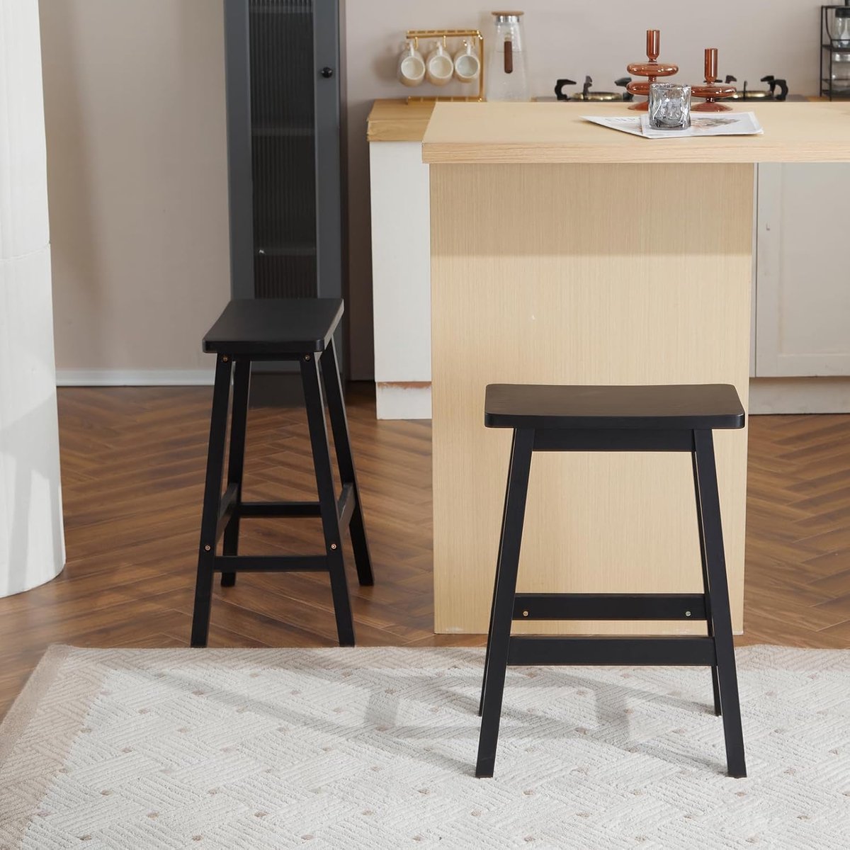 Barkrukken Set van 2 – Met Rugleuning – Industrohome