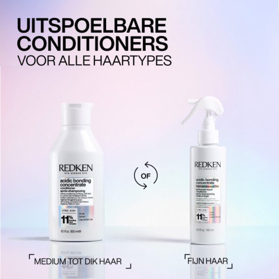 Redken Après-Shampoing Acidic Bonding Concentrate – Redonne de la vitalité aux cheveux abîmés  – 300 ml