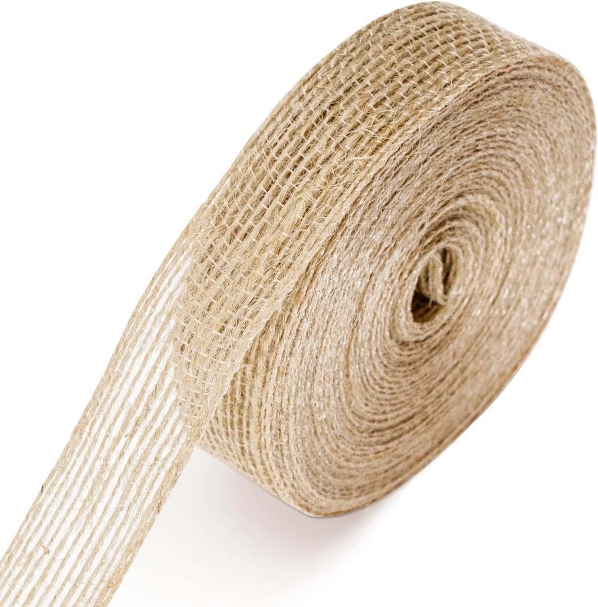 Hessiaanse Ribbon van 2cm, 10m Jute Lint voor Cadeauverpakking, Ambachtelijke Decoraties en Bruiloften, Natuurlijke Versieringen voor Kerst en Feestdagen