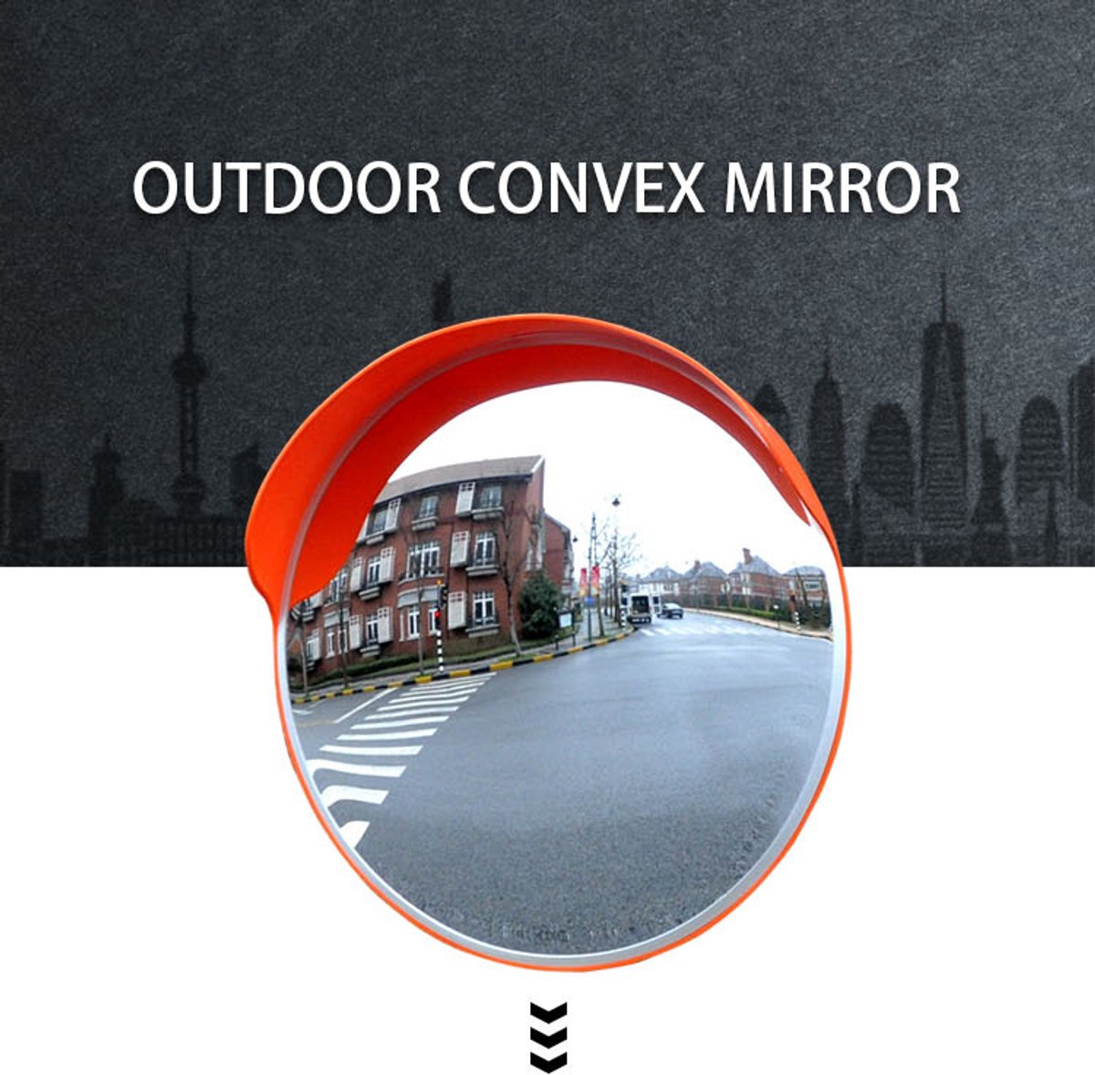 Verkeersspiegel 80 cm – Convex – Outdoor – Slagvast Acryl