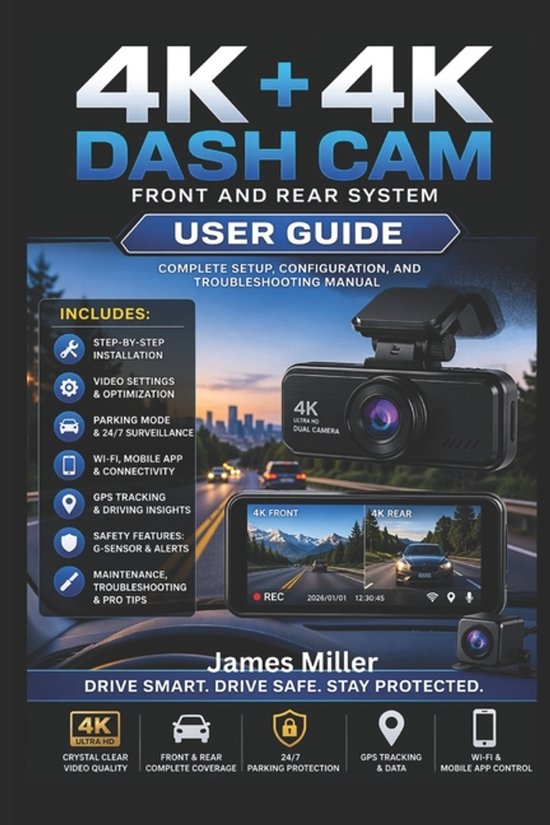 4K+4K Dash Cam Front and Rear USER GUIDE - cover