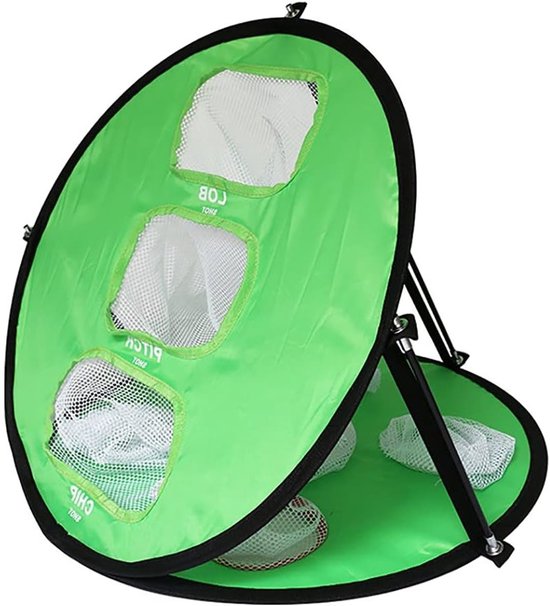 Dubbelzijdig golfnet voor binnen en buiten met 5 gaten - Draagbare trainingshulpmiddelen voor golfers van Merkloos — afbeelding 2
