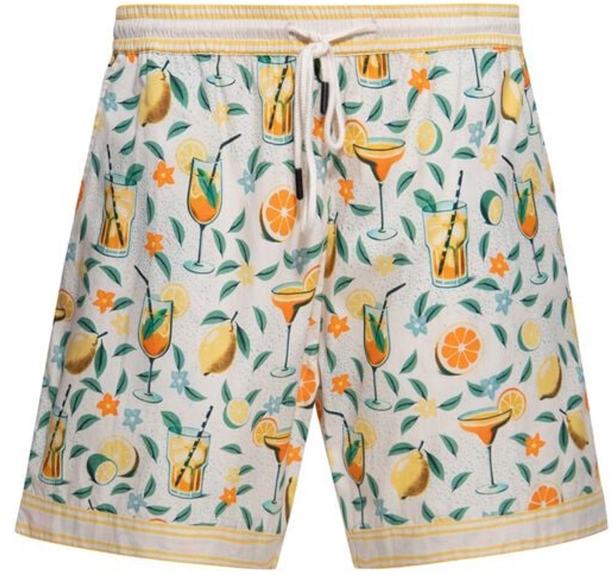 King Kerosin Citrus Cocktail Short Heren Shorts - crème - XXL