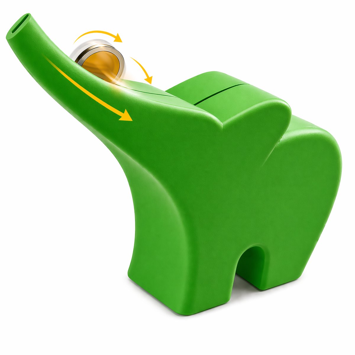Olifant Spaarpot Kinderen - Grote Spaarpot Olifant Design - Educatief Speelgoed Sparen Leren - Cadeau Jongens Meisjes - Kinderkamer Decoratie Accessoire - 7 X 20 X 19 CM - Groen