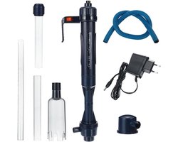 Elektrische Aquarium Vissen Tank Zand en Grind Cleaner met Uittrekbare Slang en Waterververser - Efficiënte Filter Pomp en Vacuüm voor Schoon Water