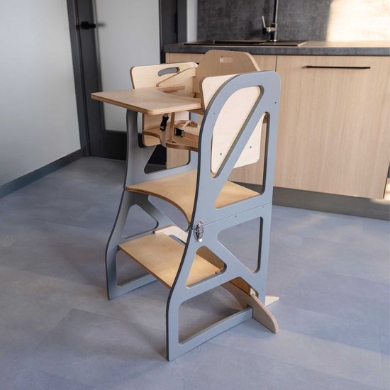 Kitchen Tower kinderstoel - combo set - Grijs van Merkloos — afbeelding 2